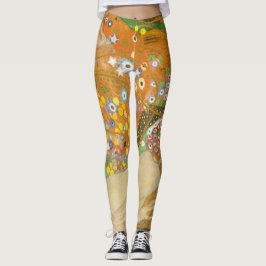Vattenormar II av Gustav Klimt, Art Nouveau Leggings