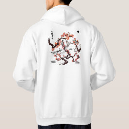 Vattenpassage - båtman och japansk trana hoodie