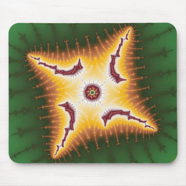 Vattenpelare - Fractal Mousepad Musmatta (Framsidan)