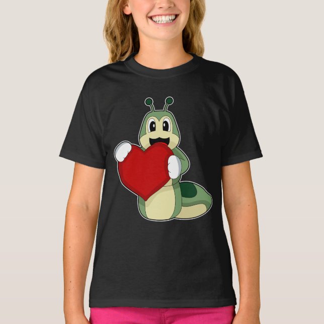 Vattenpelare Heart T Shirt (Framsida)