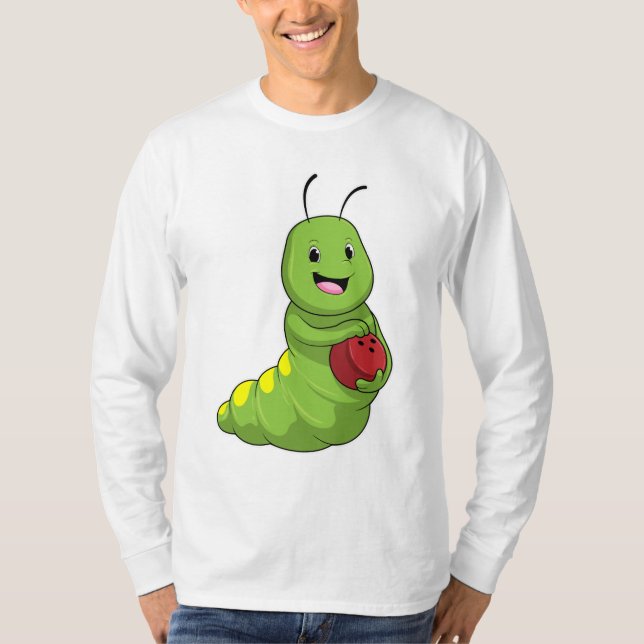 Vattenpelare i Bowling med Bowling ball T Shirt (Framsida)
