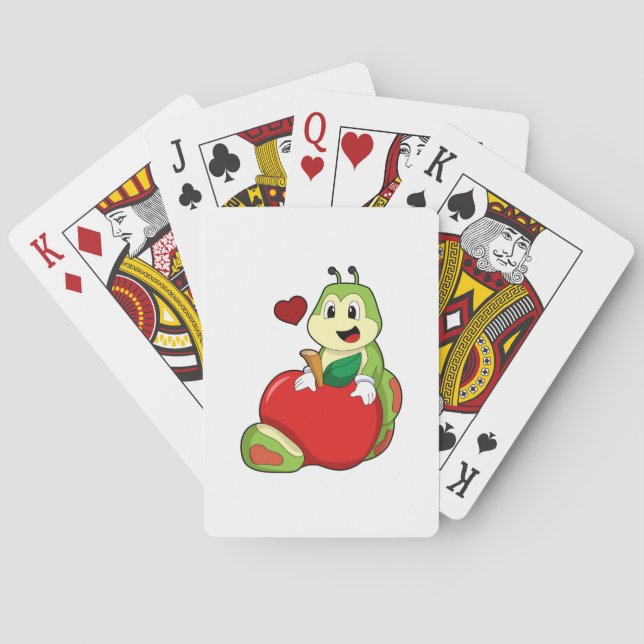 Vattenpelare med äpple casinokort (Baksidan)
