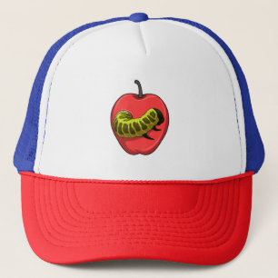 Vattenpelare med äpple keps