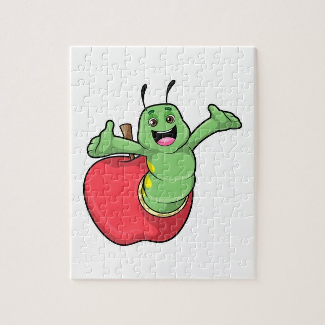 Vattenpelare med äpple pussel (Vertikal)
