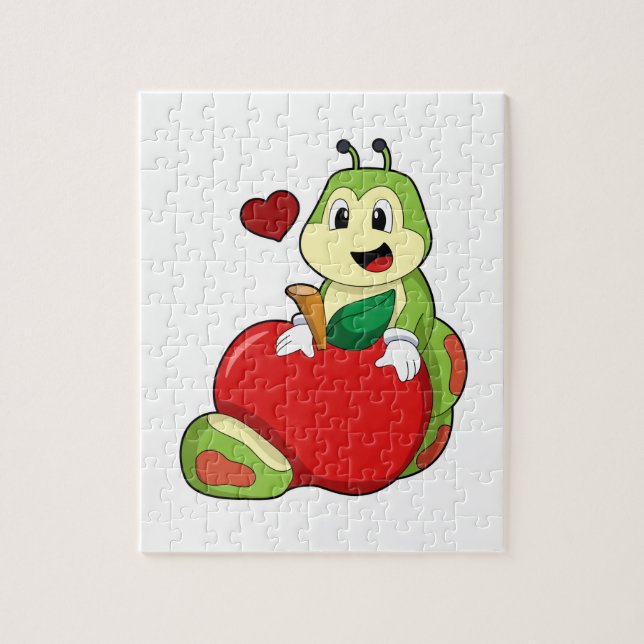 Vattenpelare med äpple pussel (Vertikal)
