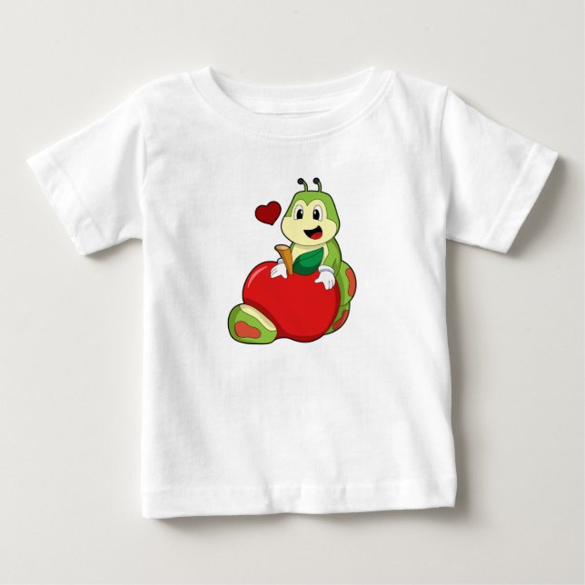 Vattenpelare med äpple t shirt (Framsida)