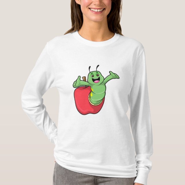 Vattenpelare med äpple t shirt (Framsida)