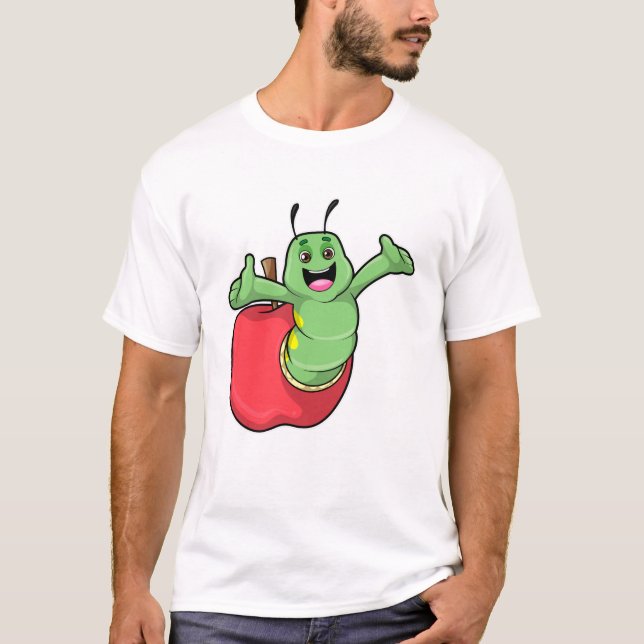 Vattenpelare med äpple t shirt (Framsida)