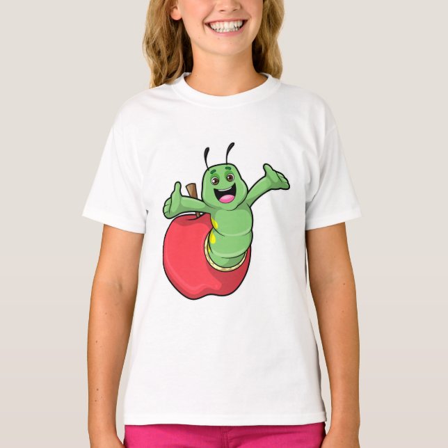 Vattenpelare med äpple t shirt (Framsida)