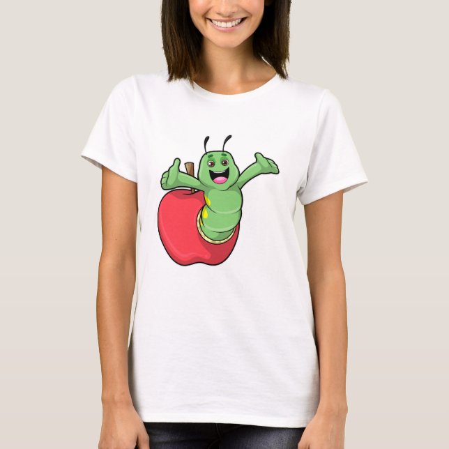 Vattenpelare med äpple t shirt (Framsida)