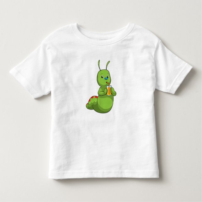 Vattenpelare med glas Orange juice T Shirt (Framsida)