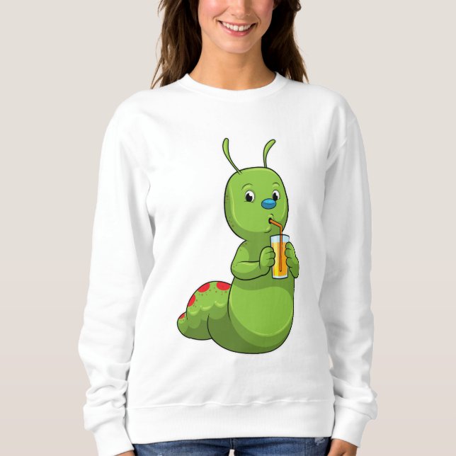 Vattenpelare med glas Orange juice T Shirt (Framsida)