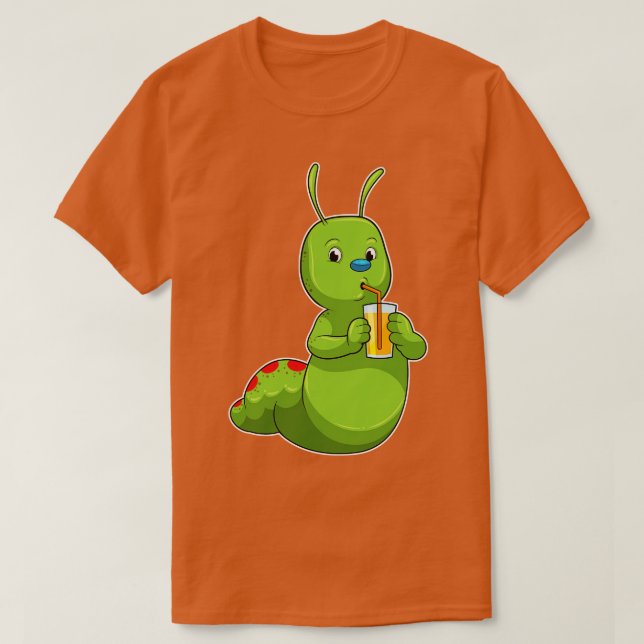 Vattenpelare med glas Orange juice T Shirt (Design framsida)