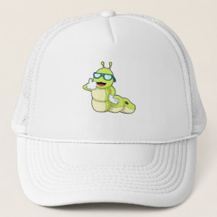 Vattenpelare med glasögon keps