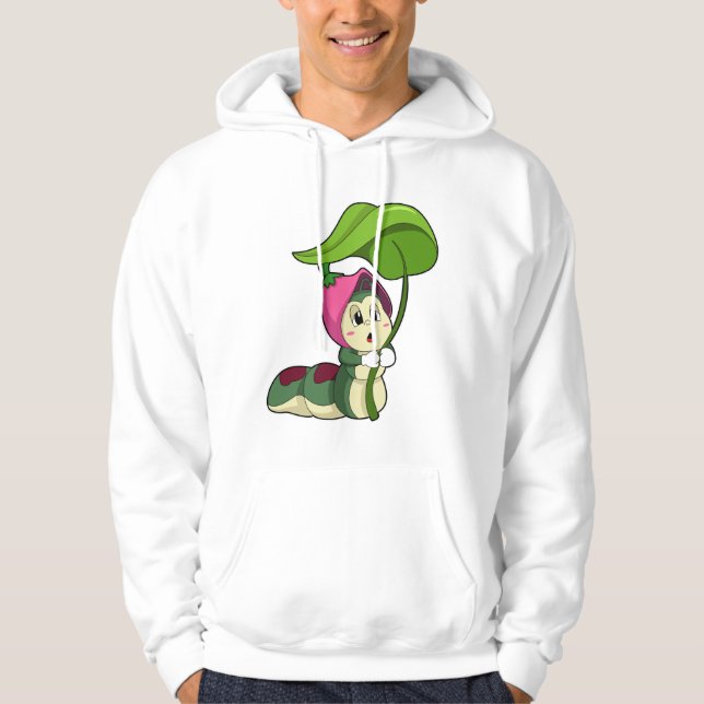 Vattenpelare med Löv Hoodie (Framsida)