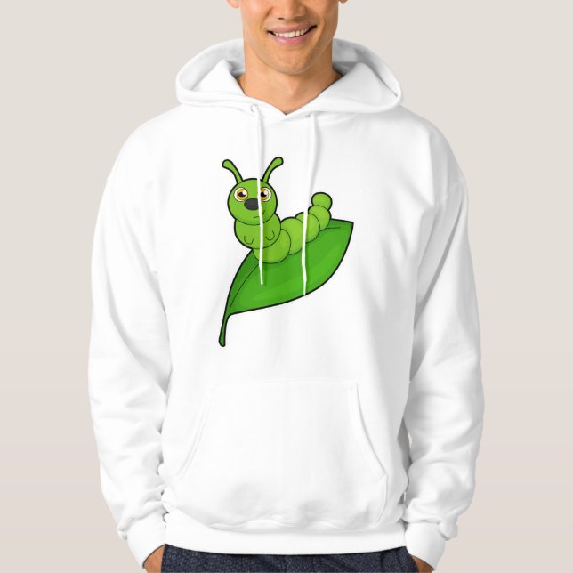 Vattenpelare med Löv Hoodie (Framsida)