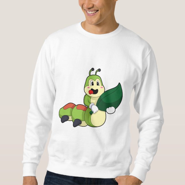 Vattenpelare med Löv Lång Ärmad Tröja (Framsida)