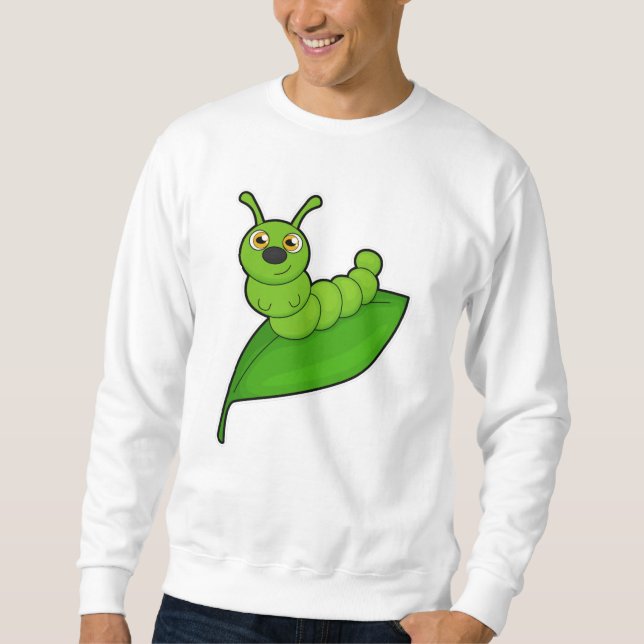Vattenpelare med Löv Lång Ärmad Tröja (Framsida)