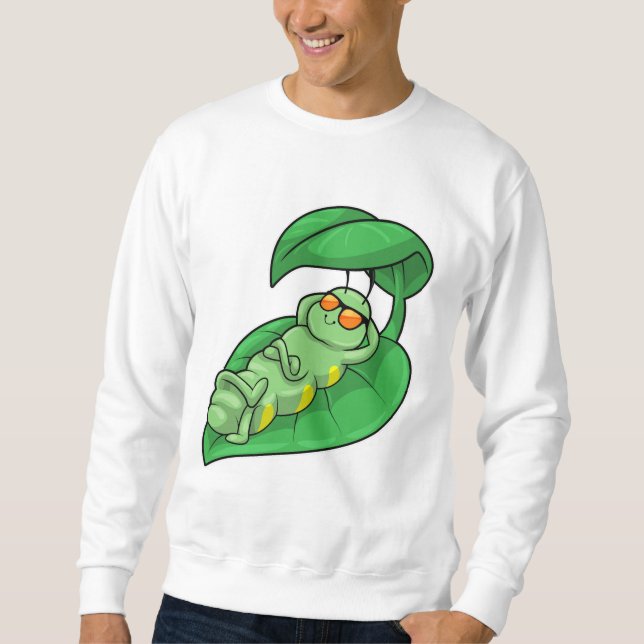 Vattenpelare med Löv Lång Ärmad Tröja (Framsida)
