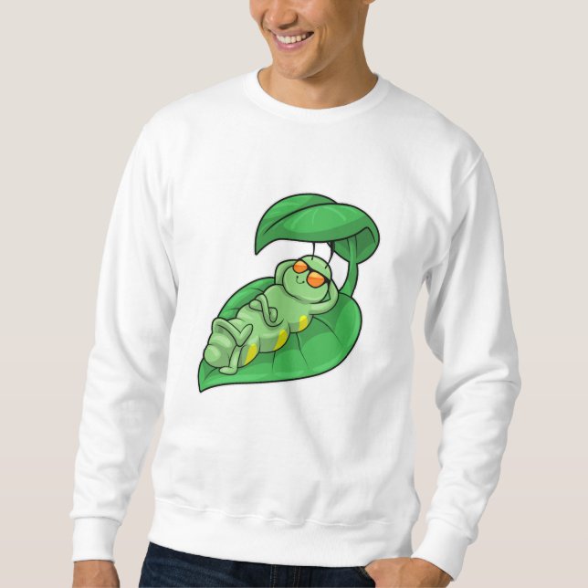 Vattenpelare med Löv Lång Ärmad Tröja (Framsida)