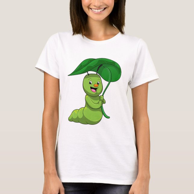 Vattenpelare med Löv som Parasol T Shirt (Framsida)