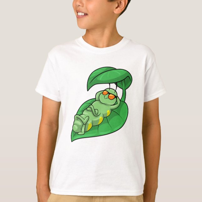 Vattenpelare med Löv T Shirt (Framsida)