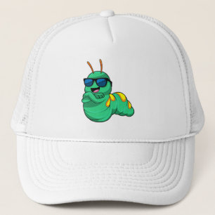 Vattenpelare med solglasögon keps