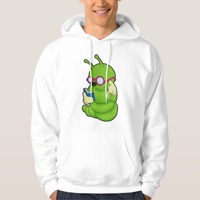 Vattenpelare med solglasögon och Bok Hoodie (Framsida)