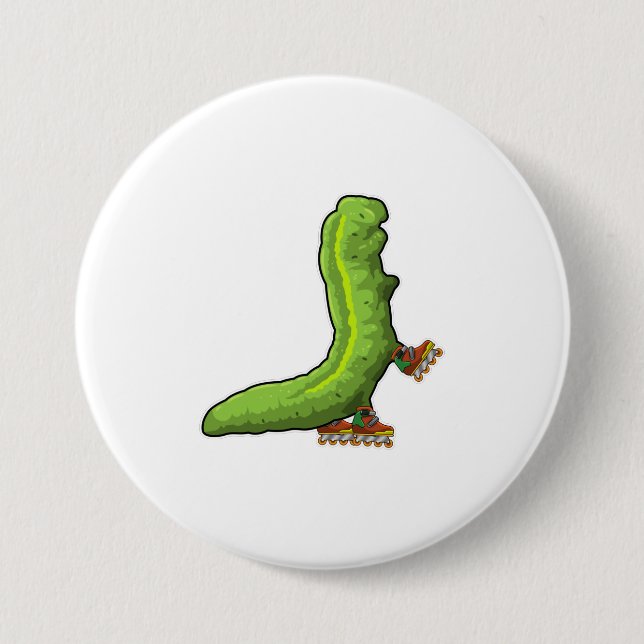 Vattenpelare som infogad skater med textbundna ska knapp (Framsida)