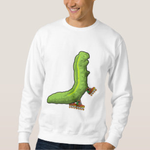 Vattenpelare som infogad skater med textbundna ska lång ärmad tröja