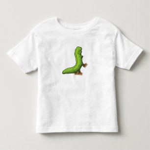 Vattenpelare som infogad skater med textbundna ska t shirt