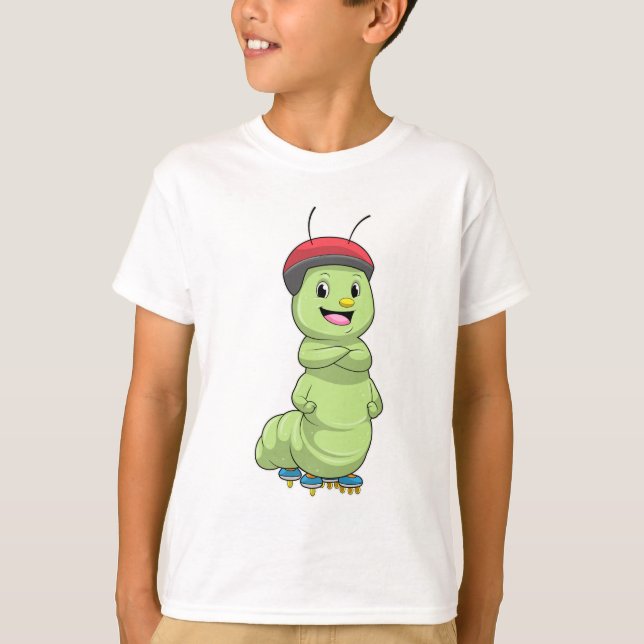 Vattenpelare som inre skater med rullskridskor.pn t shirt (Framsida)