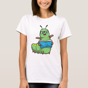 Vattenpelare som Nerd med Bok och glasögon T Shirt