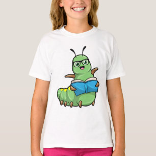 Vattenpelare som Nerd med Bok och glasögon T Shirt