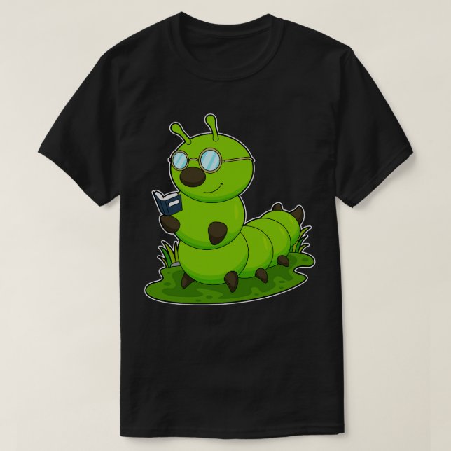 Vattenpelare som Nerd med glasögon Bok T Shirt (Design framsida)