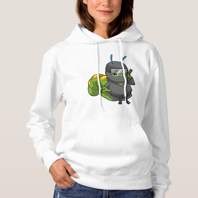 Vattenpelare som Ninja med Sword T Shirt (Framsida)