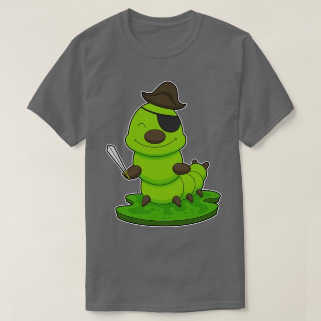 Vattenpelare som Pirat med ord T Shirt (Design framsida)