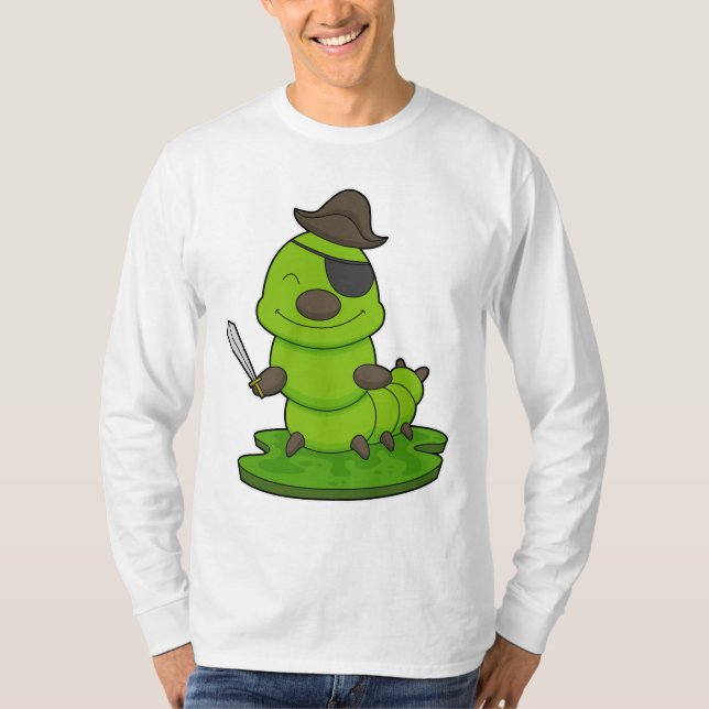 Vattenpelare som Pirat med Sword T Shirt (Framsida)