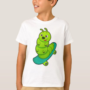 Vattenpelare som Skater med Skateboard T Shirt