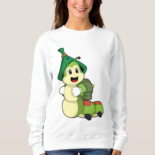 Vattenpelare som Student med ryggsäck T Shirt (Framsida)