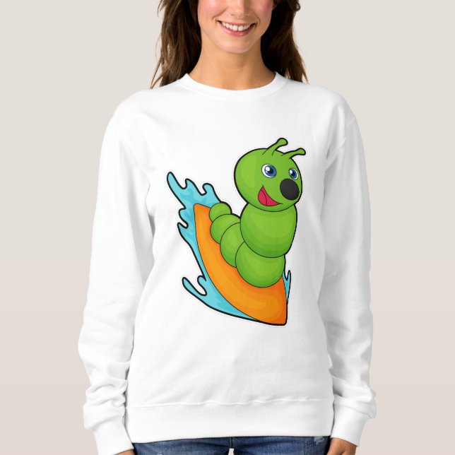 Vattenpelare som Surfer med ytskiva T Shirt (Framsida)