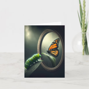 Vattenpelare Tittar i Monarch Butterfly Kort