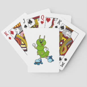 Vattenpelare vid Inline-skridskor med rullskridsko Casinokort
