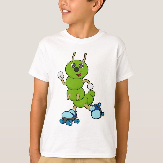 Vattenpelare vid Inline-skridskor med rullskridsko T Shirt (Framsida)