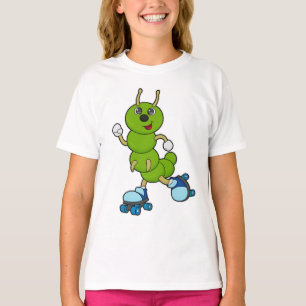Vattenpelare vid Inline-skridskor med rullskridsko T Shirt