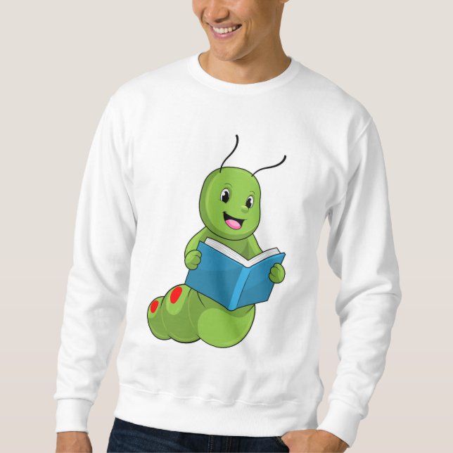 Vattenpelare vid läsning med Bok Lång Ärmad Tröja (Framsida)