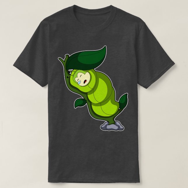 Vattenpelare vid sjakt med Löv T Shirt (Design framsida)