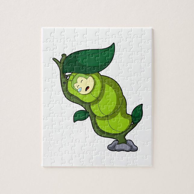 Vattenpelare vid sjötransport med Löv Pussel (Vertikal)