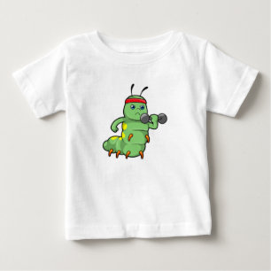 Vattenpelare vid styrkeutbildning med Dumbbell T Shirt