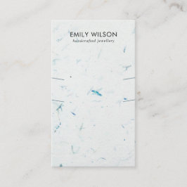 VATTENPETAL HANDMADE PAPPER LÅNGA NECKLACE-VISNING VISITKORT